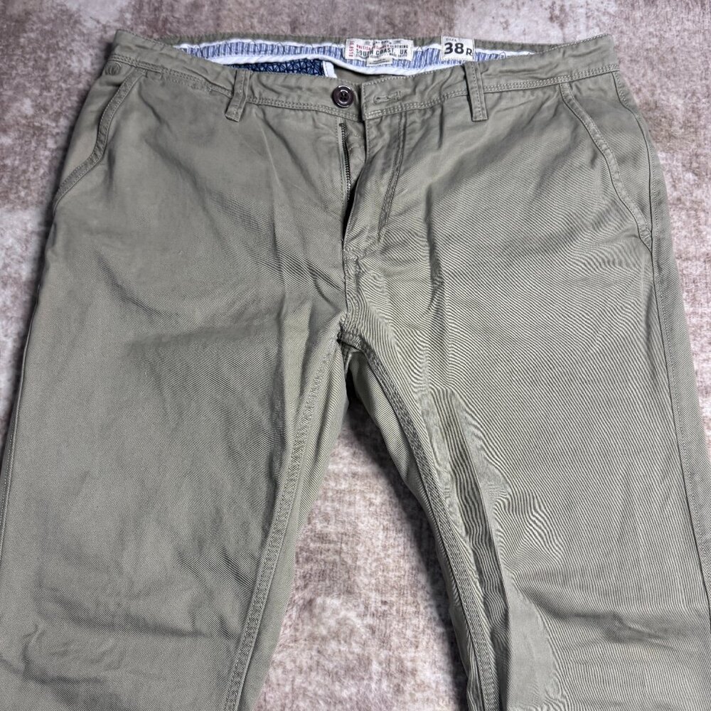 Fat Face Light Tan Slim Fit Cotton Stretch Chino, 38x30